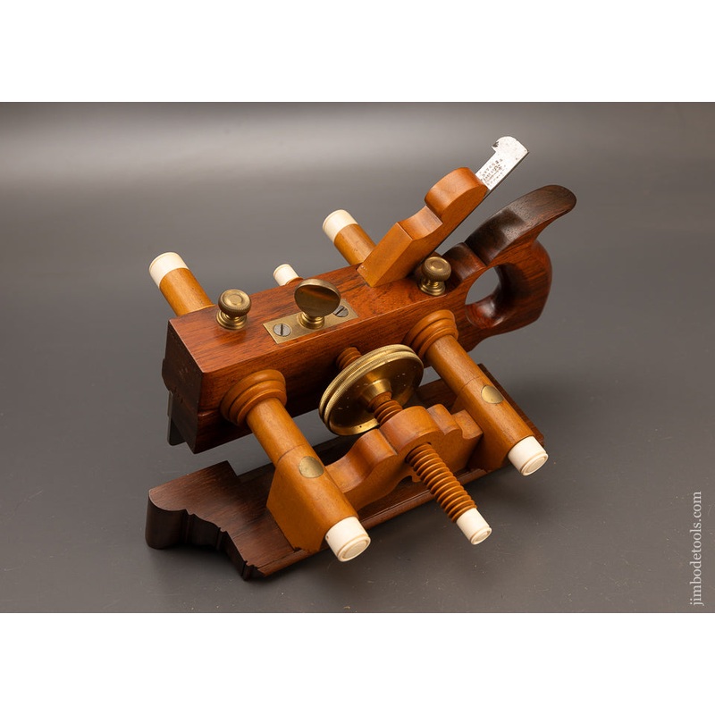Stunning Rosewood & Boxwood SANDUSKY Center Wheel Plow Plane by JIM MOON – 110880 – AS OF MAR 6
