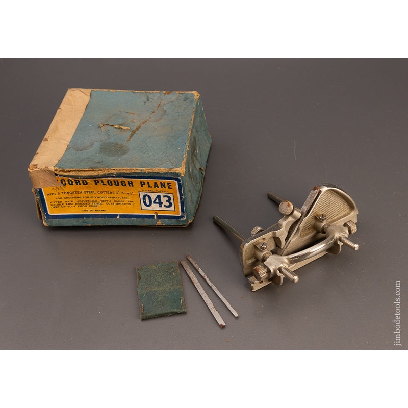 100% Complete RECORD No. 043 Plow Plane Near Mint in Box – 111213