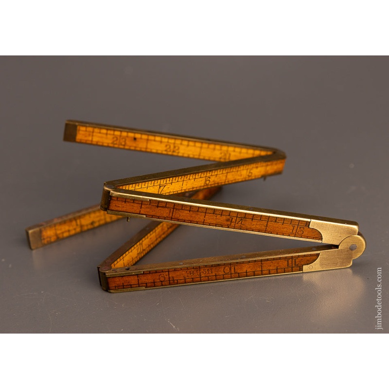 Rare & Fine 6 Fold STANLEY No. 58 1/2 Boxwood Rule – EXCELSIOR 111208