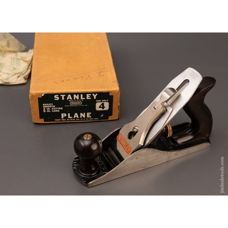 STANLEY No. 4 Smooth Plane Near Mint in Box – 111369