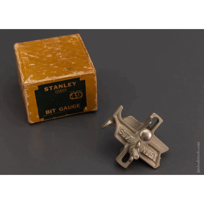 STANLEY No. 49 Auger Bit Gauge Depth Stop Mint in Box – 105987