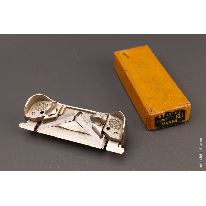 STANLEY No. 79 Double Side Rabbet Plane Mint in Box with Fence – 111126