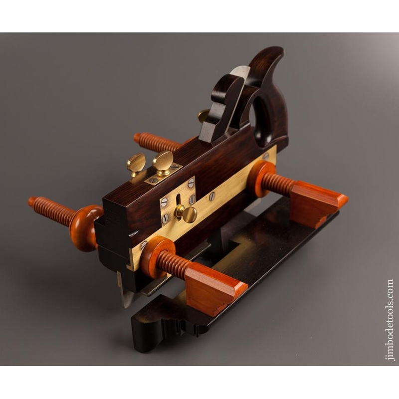 Stunning! MULTIFORM MOULDING PLANE CO Macassar Ebony WORRALL Patent Plough Plow Plane MINT by Modern Master JIM MOON! EXCELSIOR 77247
