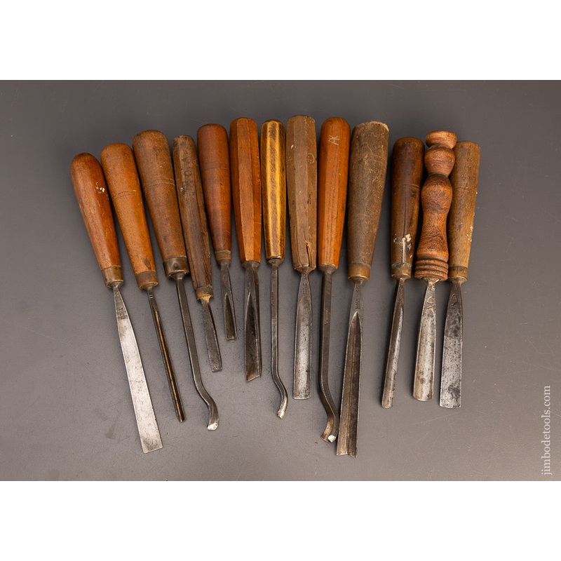 13 HENRY TAYLOR Carving Chisels Gouges – 116539