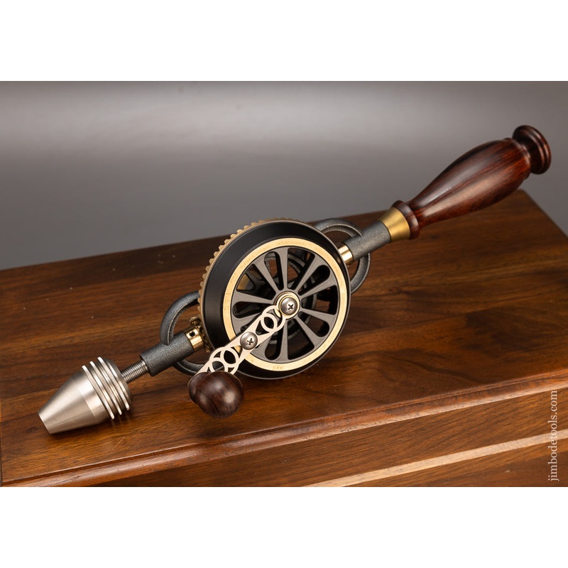 1998 BRIDGE CITY TOOL WORKS CT-6 Rosewood Hand Drill Dead Mint in Original Presentation Box – 116601