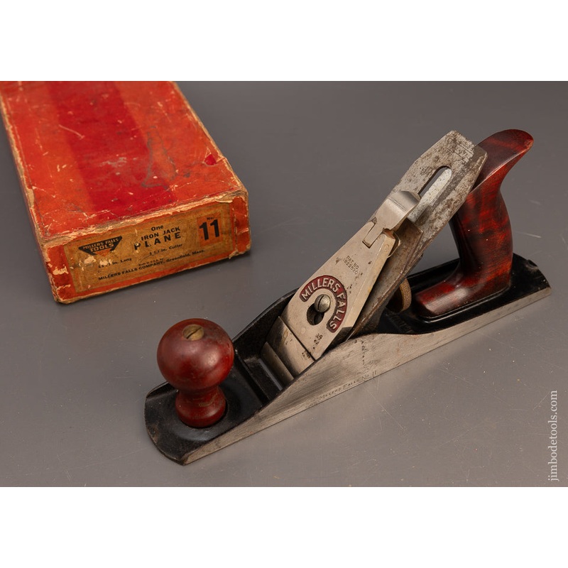 Rare MILLERS FALLS No. 11 (5 1/4 Jr. Jack) Plane in Original Box – 116610