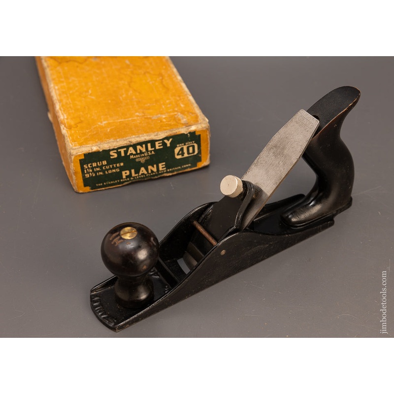 STANLEY No. 40 Scrub Plane in Original Box – 116595