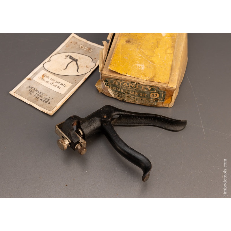 STANLEY No. 42X Adjustable Saw Set Near Mint in Box – 116589