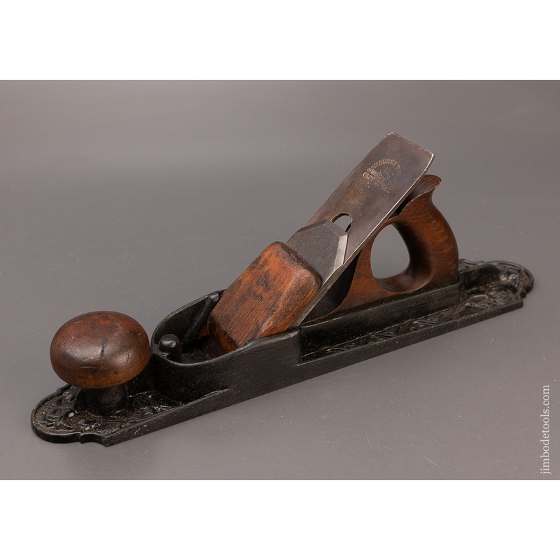 Rare MORRIS PATENT NOV. 8, 1870 Bench Plane with Floral Casting – 111558