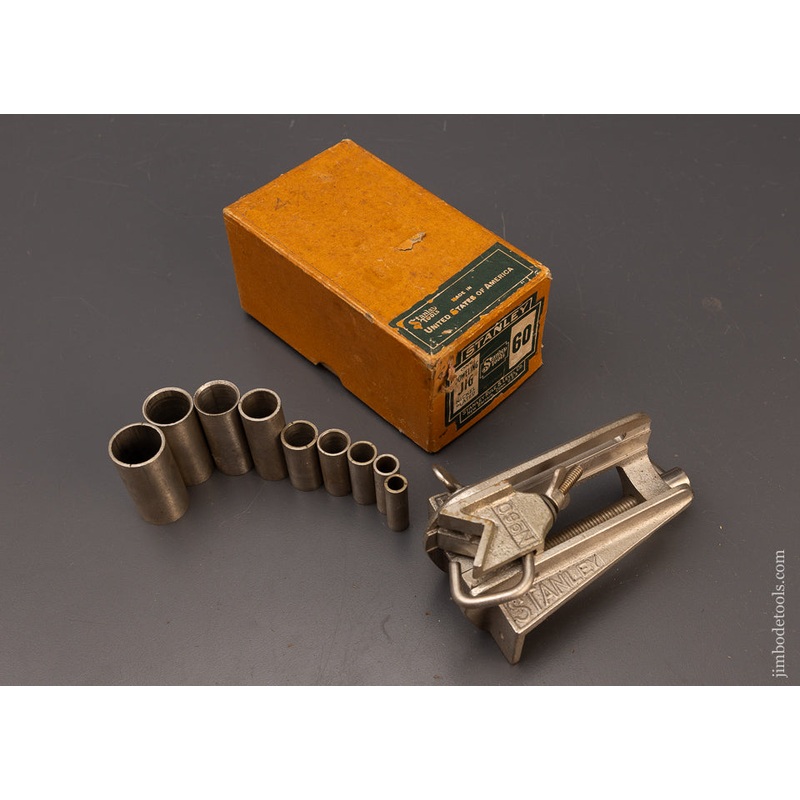 100% Complete & Mint in Box STANLEY No. 60 Doweling Jig – 111594