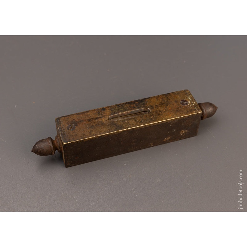 Spectacular Solid Iron Level with Brass Top & Acorn Finials – EXCELSIOR 111199 – AS OF APR 30