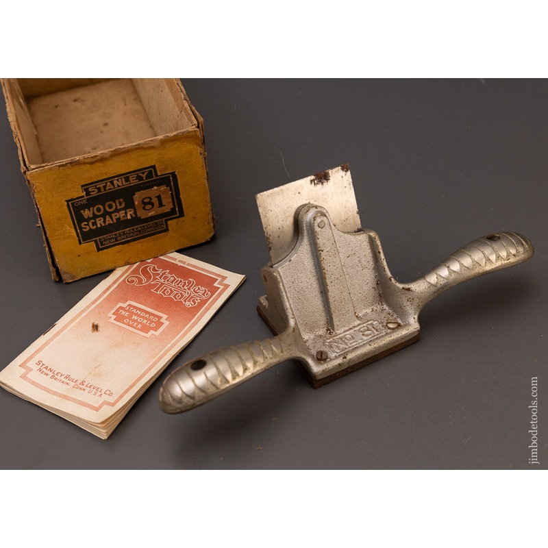 STANLEY No. 81 Scraper Plane Near Mint in Box – 111613