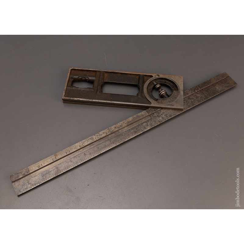 STARRETT No. 439 Builders Square & Protractor with Proper 18 Inch Rule – 111420