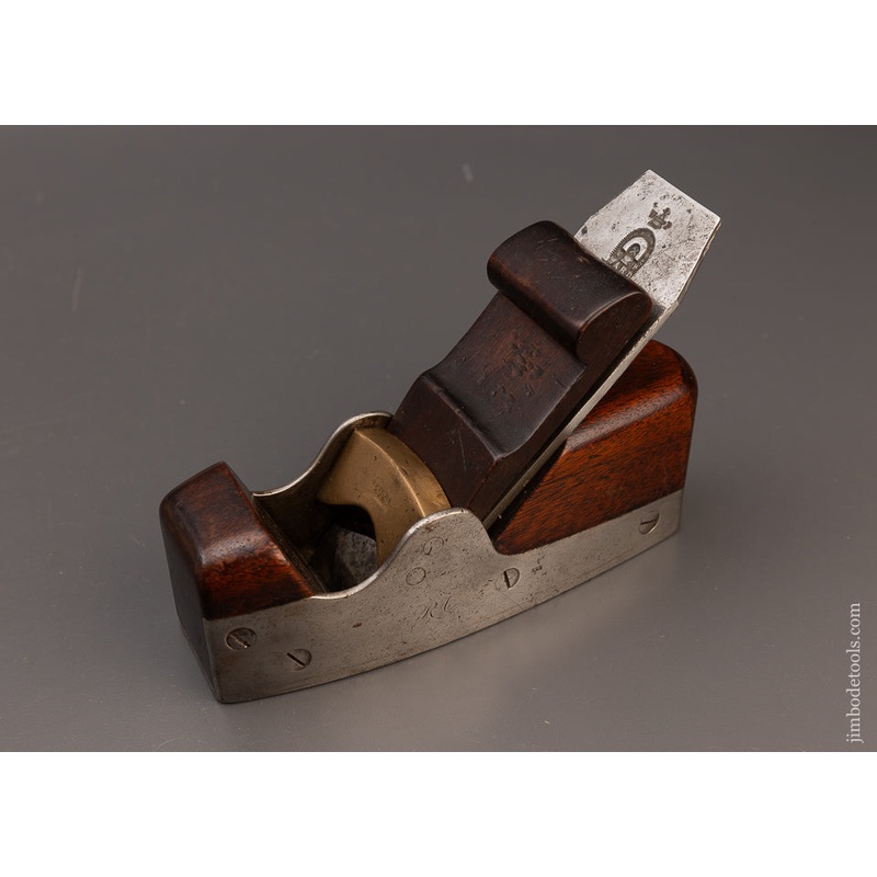 Very Rare SPIERS Screw Sided & Bridged Dovetailed Rosewood Infill Smooth Plane – EXCELSIOR 111315 – AS OF APR 26