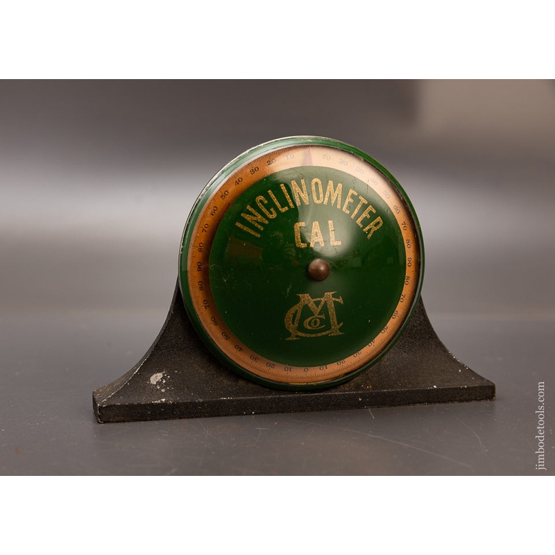 Rare CAL MACHINE CO. 6 1/2 Inch Mantle Clock Patented Inclinometer Level – 111753