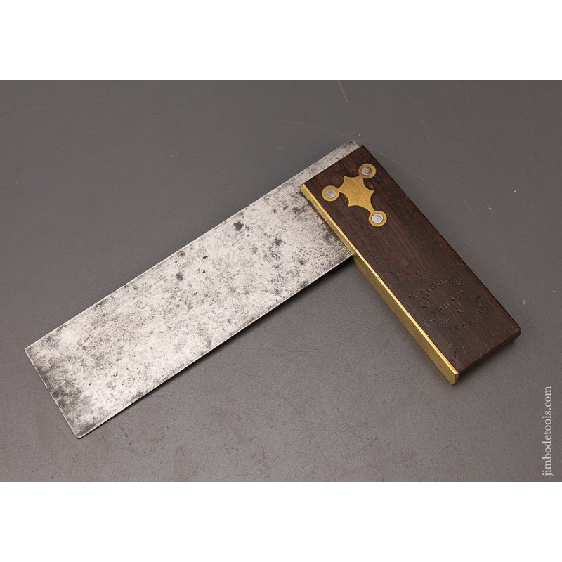 Rare J. NICHOLS PHILADA Rosewood Try Square 6 Inch Saw Maker – 111772