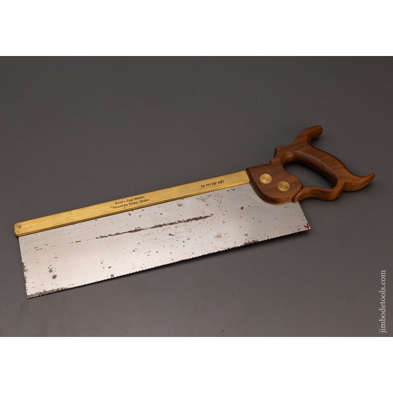 RAUBs SAW WORKS 14 Inch Brass Back Tenon Saw – 112112