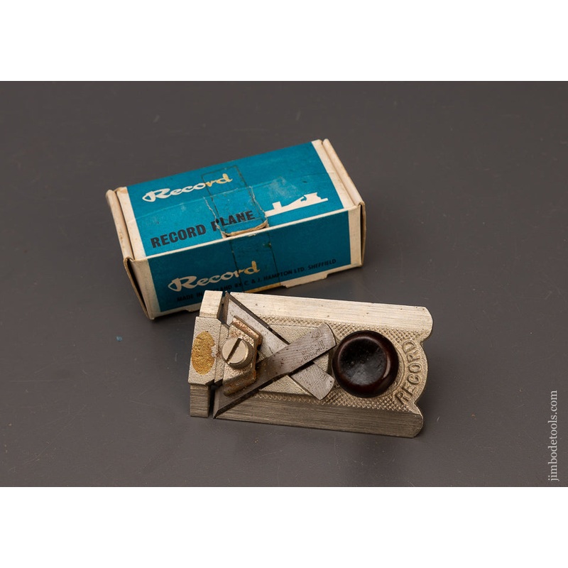 RECORD No. 2506S Side Rebate Plane with Fence Mint in Box – 111665