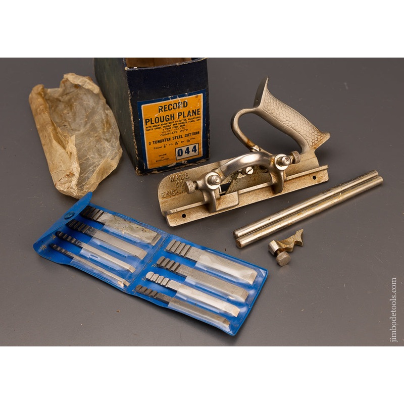 100% Complete RECORD No. 044 Plough Plane in Original Box – 112460
