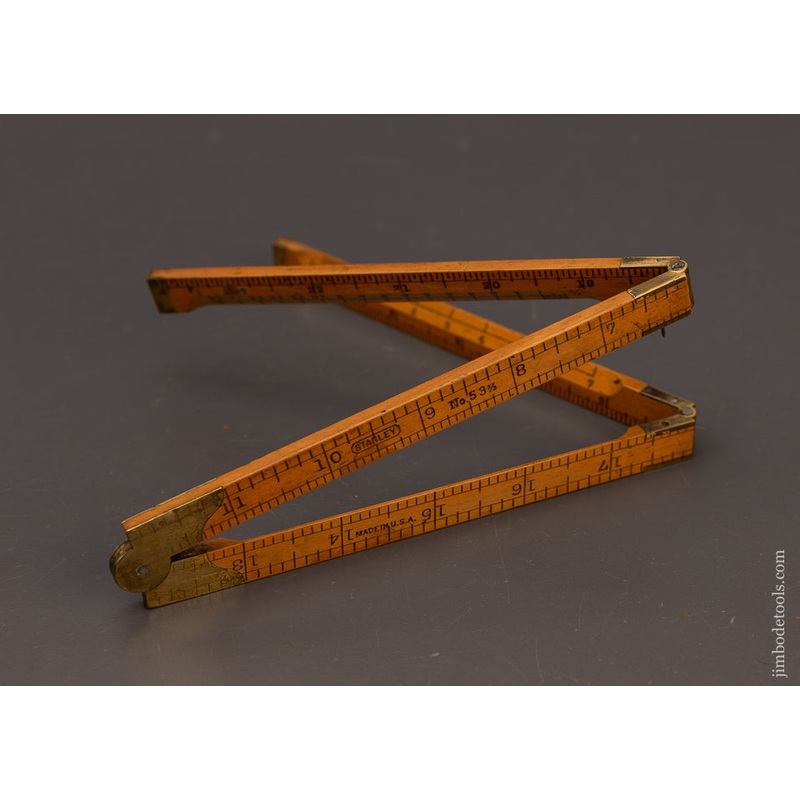 Rare STANLEY No. 53 1/2 Boxwood Architects Rule –  112346