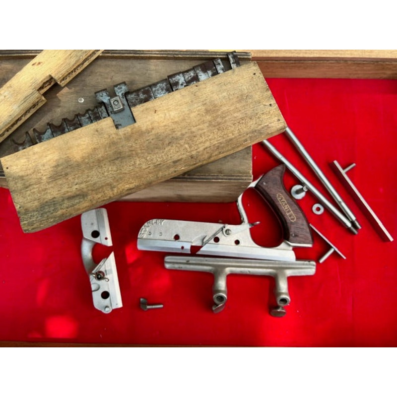 100 Complete & Mint STANLEY No. 50 Combination Plow Plane in Custom Box – 110590