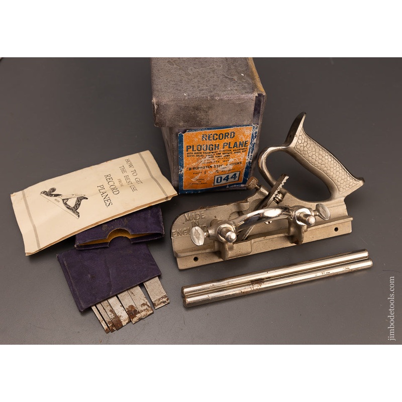 100% Complete RECORD No. 044 Plough Plane in Original Box – 112586