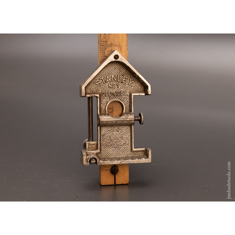 Rare STANLEY No. 1 Odd Jobs Combination Tool with Rule & Scribe – 112541