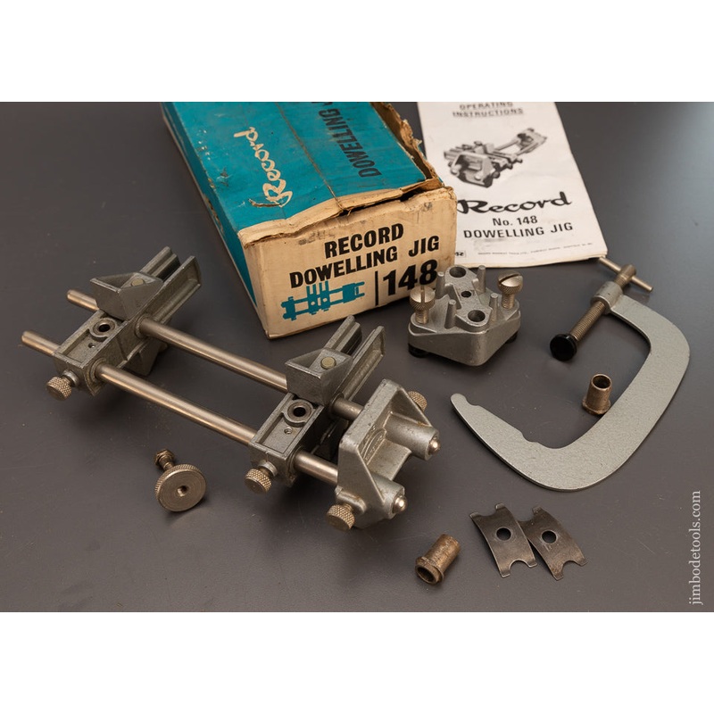 RECORD Dowelling Jig Mint in Box 100% Complete – 112375