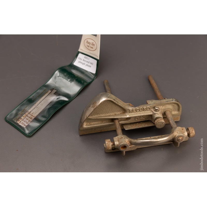 RECORD No. 043 Plow Plane 100% Complete with New Set of Ashley Iles Irons – 112341