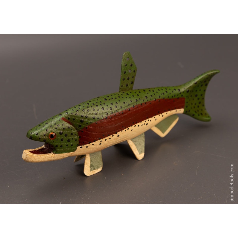 Swimming Trout Fish Decoy by Robt. Francis – 112607