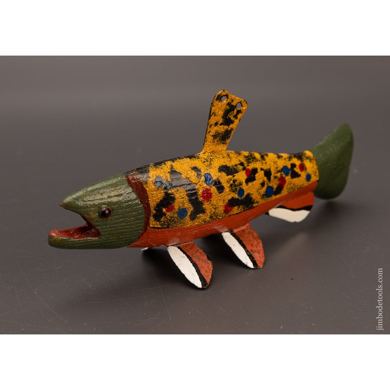 Swimming Trout Fish Decoy by Robt. Francis – 112671