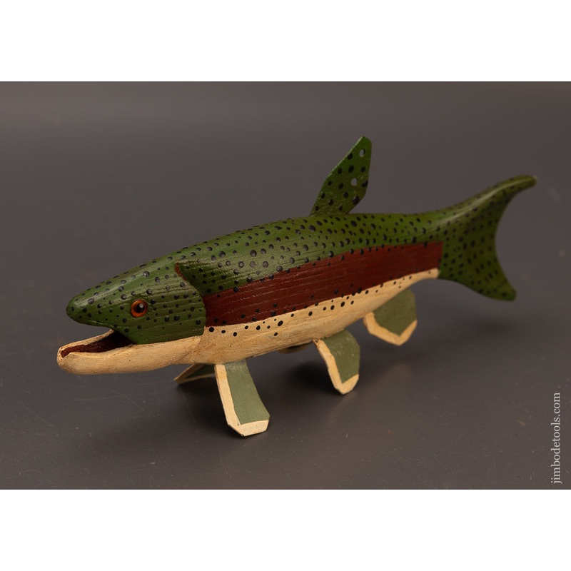 Swimming Trout Fish Decoy by Robt. Francis 8 1/2 Inch – 112613