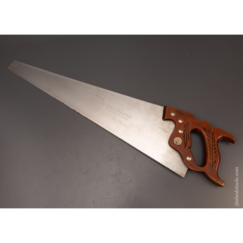 Very Rare DISSTON No. 55 Stainless Steel Hand Saw – 112569