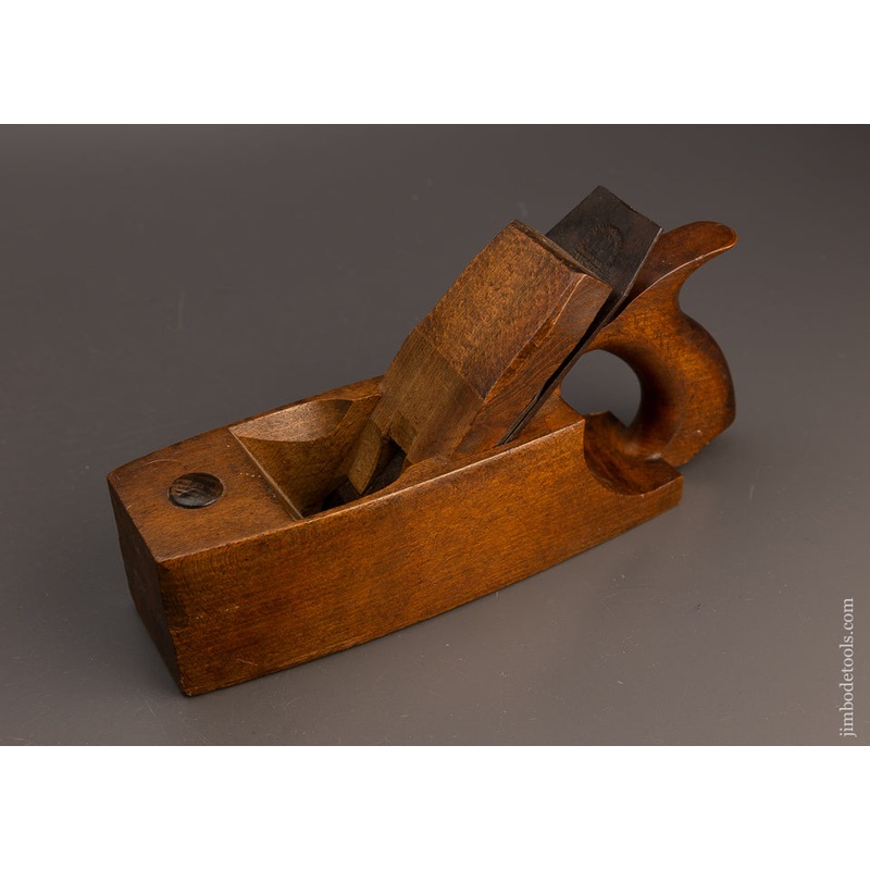 Rare American D Handle Coffin Smooth Plane by OWASCO TOOL CO. N.Y. – 112928