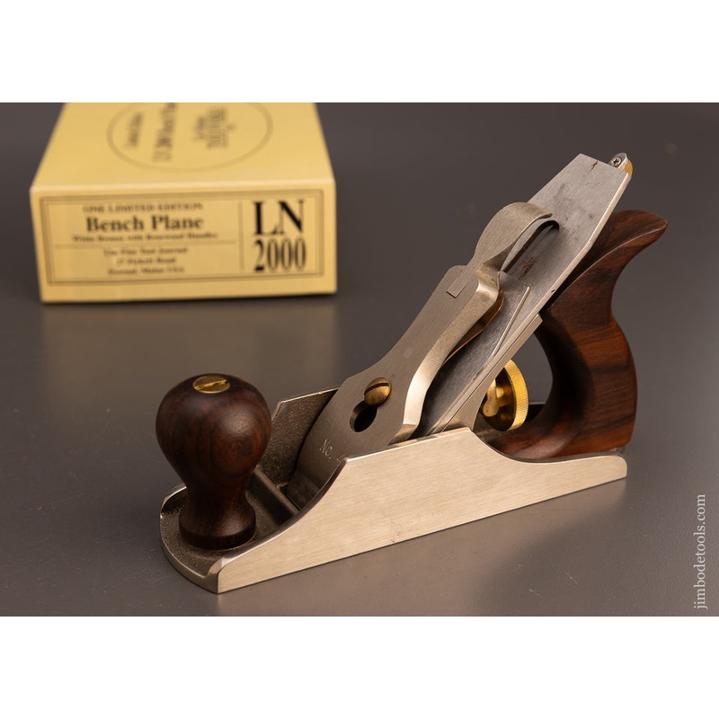 Rare White Bronze & Rosewood LIE NIELSEN No. LN 2000 Limited Edition Smooth Plane ( No. 602) Mint in The Box – 112800