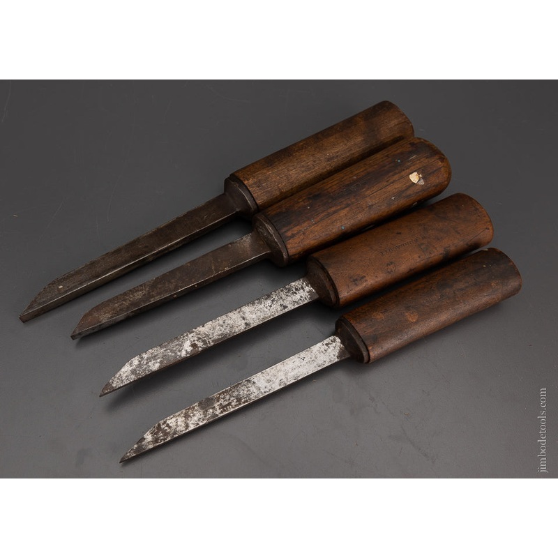 Set of 4 Pig Sticker Mortise Chisels by WARD – 104709