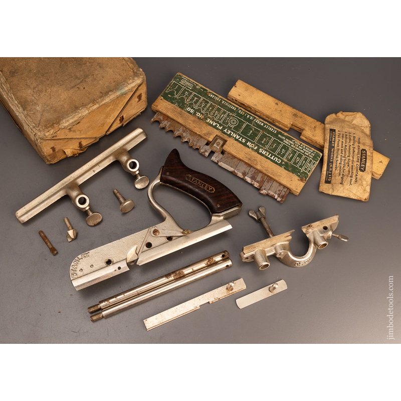 STANLEY No. 50 Light Combination Plane 100% COMPLETE in Original Box Near Mint – 112953