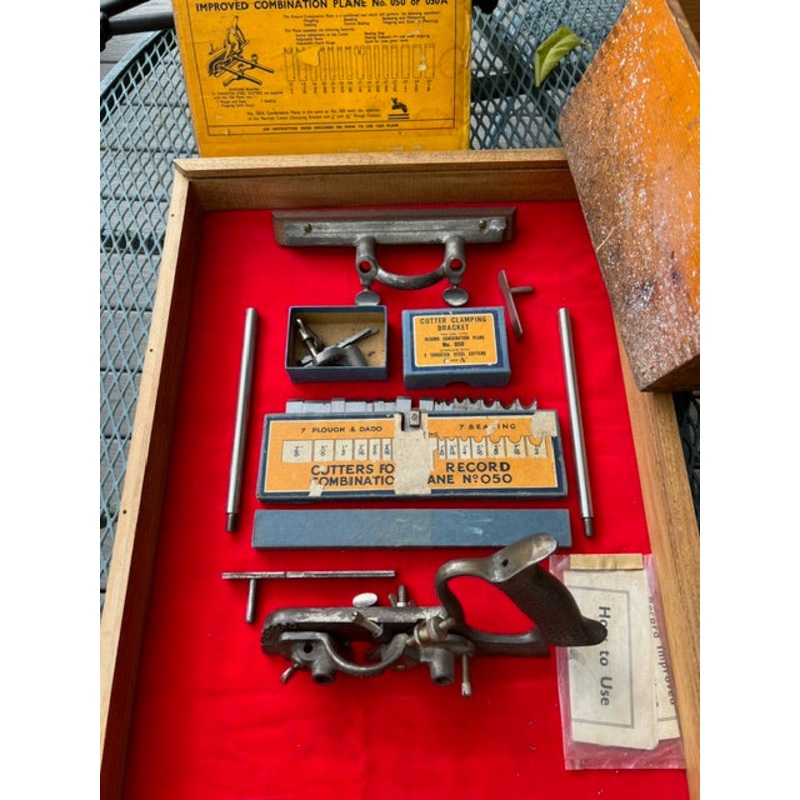 RECORD No. 050 Combination Plane 100% COMPLETE in Original  Box — 112326