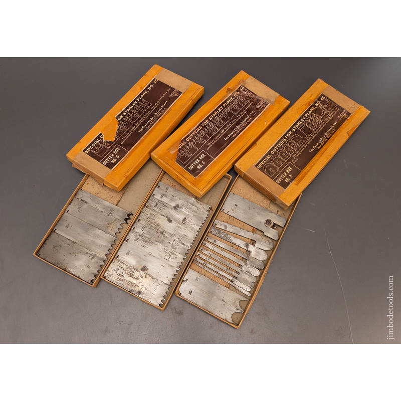Rare 100% Complete Set of SPECIAL Cutters for STANLEY No. 45 Combination Plane – 116840 – AS OF JULY 1