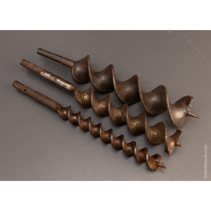 Set of Three 12 Inch Boring Machine Bits Sharpened – 116569