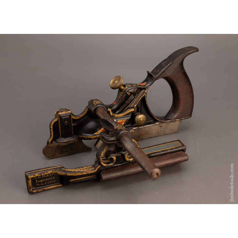 Stunning MAYOS IMPROVED PHILLIPS PATENT Plow Plane in Full Paint – 115762