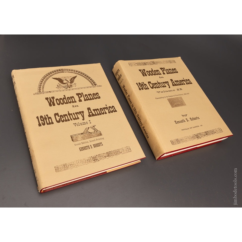 2 BOOKS: WOODEN PLANES IN 19TH CENTURY AMERICA Volumes I and II by Kenneth D. Roberts — 106384