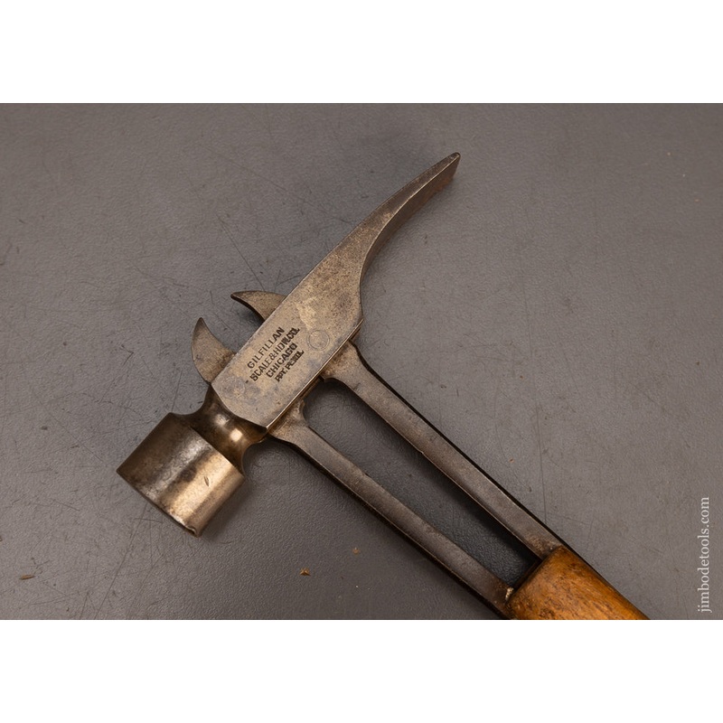 Rare GILFILLAN PATENT Hammer with Nail Puller Head Ca. 1897 – 113519
