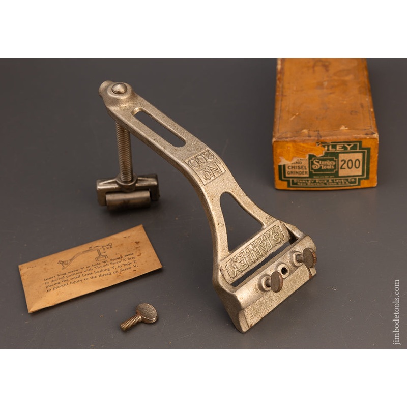 STANLEY No. 200 Cutter & Chisel Grinder Mint in Box – 113673
