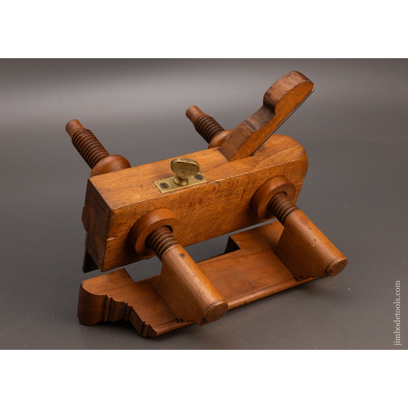 Rare 3 STAR *** Screw Arm Plow Plane by HIGLEY & HICKS Ohio City – 113840