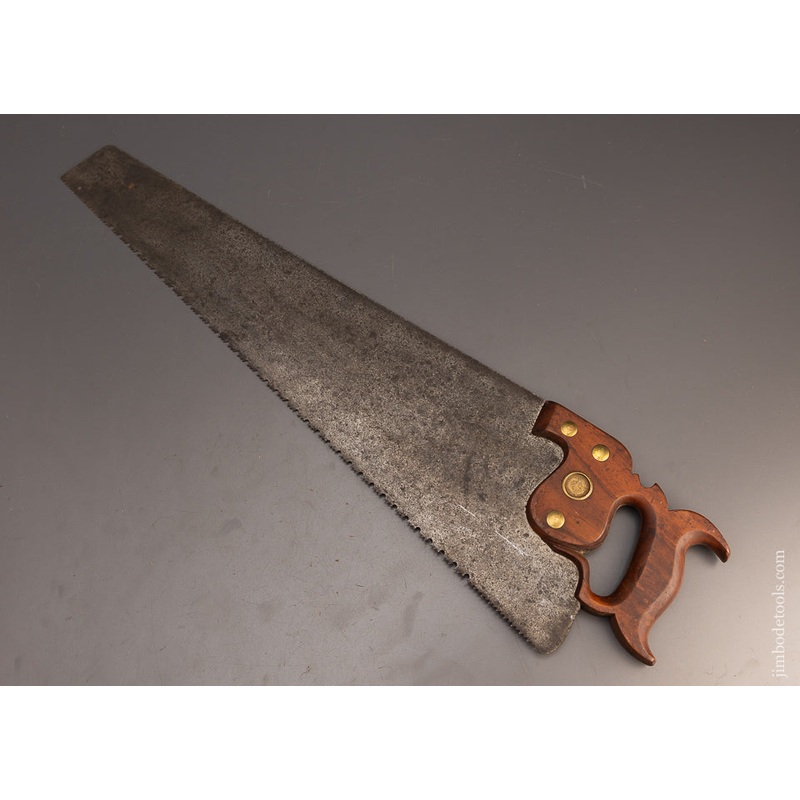 Rare ATKINS No. 94 Double Duty Hand Saw Both Crosscut & Rip Teeth – 113761