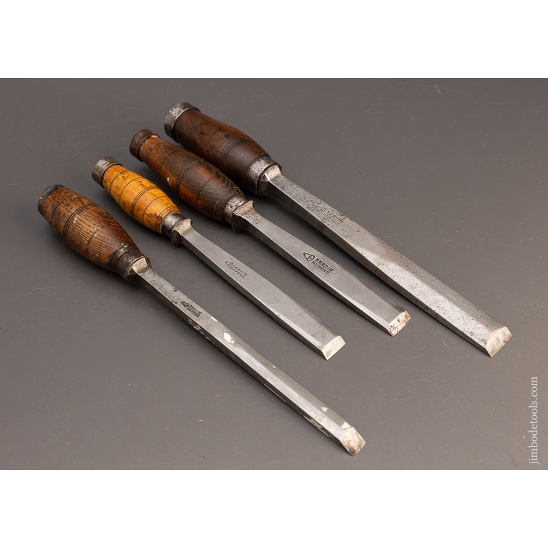 Set of 4 Heavy Dutch Mortise Chisels by FERDIN RUBENS – 113885