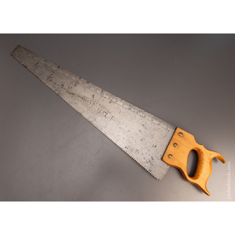 Very Fine HARD TO BEAT Combination Square, Rule & Hand Saw – 113802