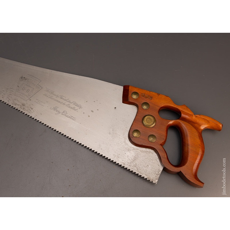 Vintage New Old Stock DISSTON D-8 Rip Hand Saw – 113762