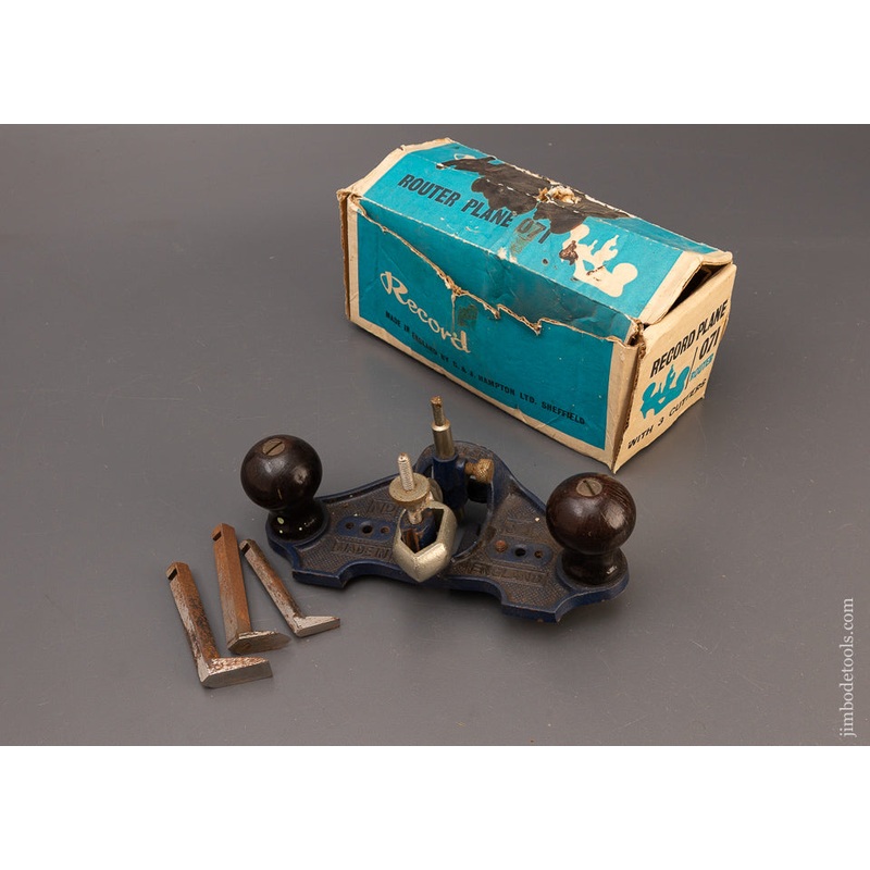 RECORD No. 071 Router Plane 100% Complete in Original Box — 111306